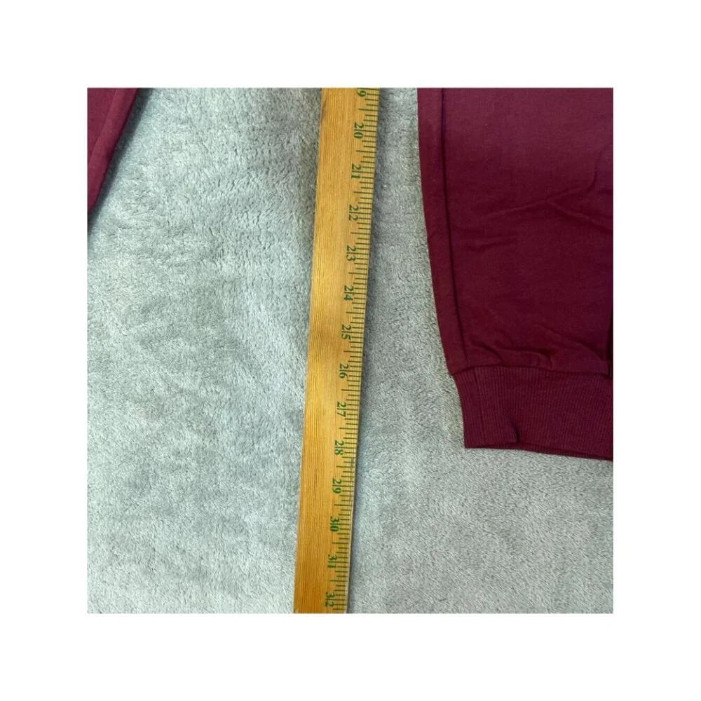 NWT Keith Haring Ladies' M Lounge Set Burgundy Soft Cotton Blend 2-Piece Set